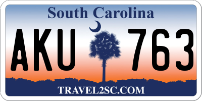 SC license plate AKU763