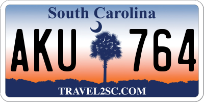 SC license plate AKU764