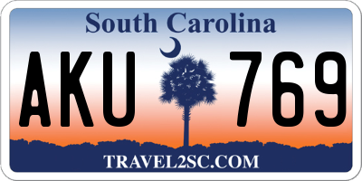 SC license plate AKU769