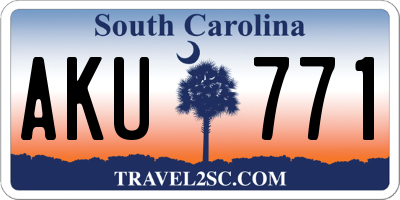 SC license plate AKU771