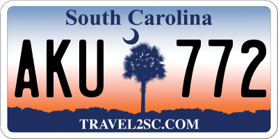 SC license plate AKU772