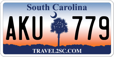 SC license plate AKU779