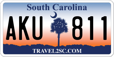 SC license plate AKU811