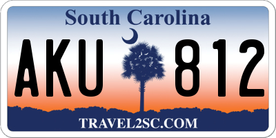 SC license plate AKU812