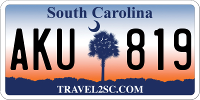 SC license plate AKU819