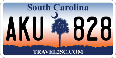 SC license plate AKU828