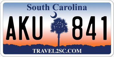 SC license plate AKU841