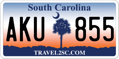 SC license plate AKU855