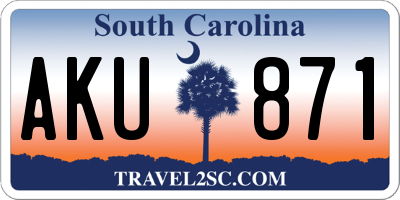 SC license plate AKU871