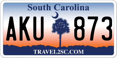 SC license plate AKU873