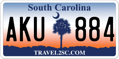SC license plate AKU884