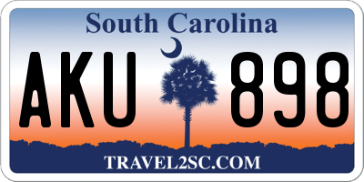 SC license plate AKU898