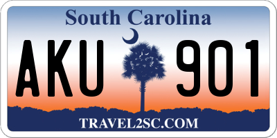 SC license plate AKU901