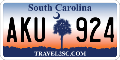 SC license plate AKU924