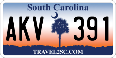 SC license plate AKV391