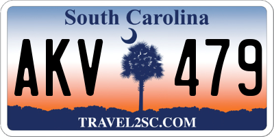 SC license plate AKV479