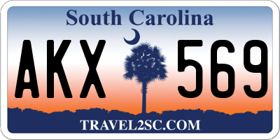 SC license plate AKX569