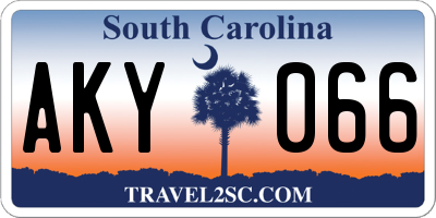 SC license plate AKY066