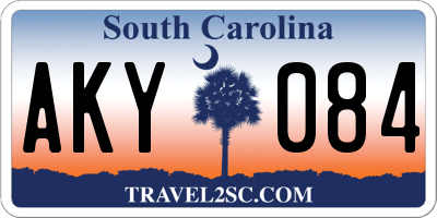 SC license plate AKY084