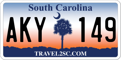 SC license plate AKY149