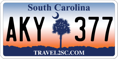 SC license plate AKY377