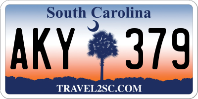 SC license plate AKY379
