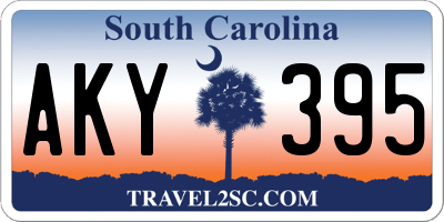 SC license plate AKY395