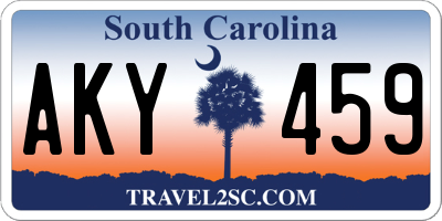SC license plate AKY459