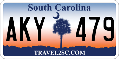 SC license plate AKY479