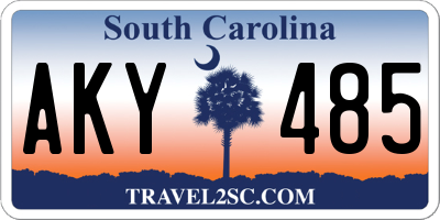 SC license plate AKY485