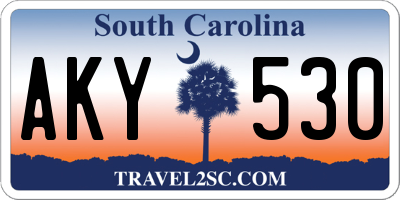 SC license plate AKY530
