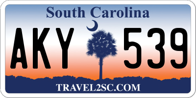 SC license plate AKY539