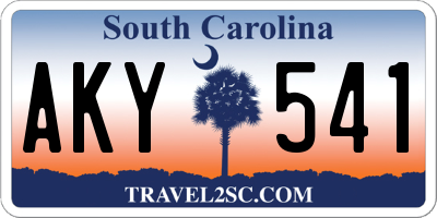 SC license plate AKY541