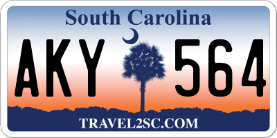 SC license plate AKY564