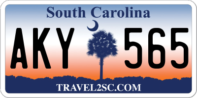 SC license plate AKY565