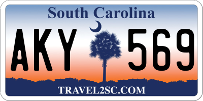 SC license plate AKY569