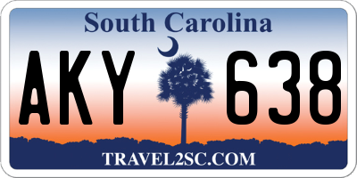 SC license plate AKY638