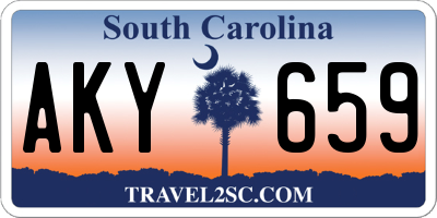 SC license plate AKY659