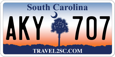 SC license plate AKY707