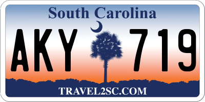 SC license plate AKY719