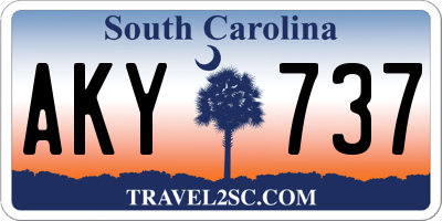 SC license plate AKY737