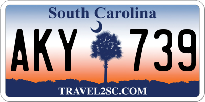 SC license plate AKY739