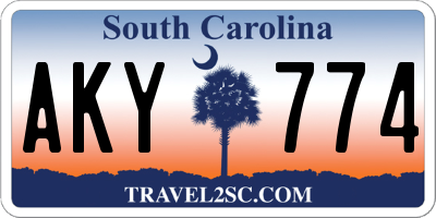 SC license plate AKY774