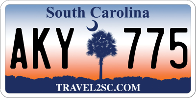 SC license plate AKY775