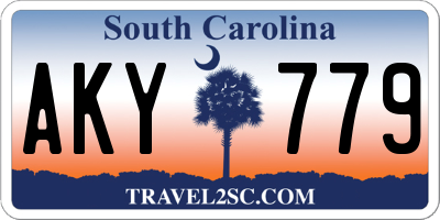 SC license plate AKY779