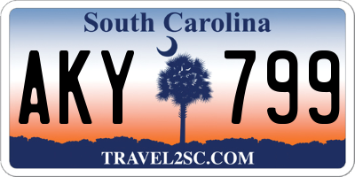 SC license plate AKY799