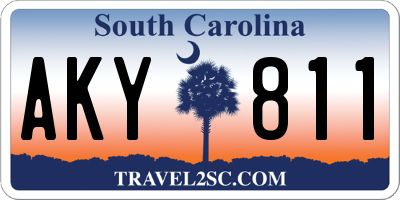SC license plate AKY811