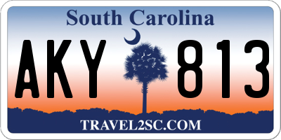 SC license plate AKY813