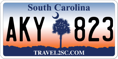 SC license plate AKY823