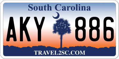 SC license plate AKY886